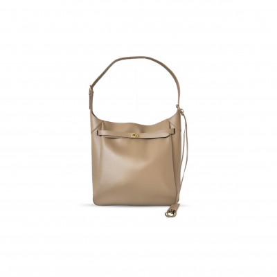 BALENCIAGA WOMEN'S BEL AIR HOBO BAG LARGE IN LATTE 8057582ABAV2000 (43.9*39.8*14.9cm) BALENCIAGA WOMEN'S BEL AIR HOBO BAG LARGE IN LATTE 8057582ABAV2000 (43.9*39.8*14.9cm)